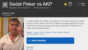 Sedat Peker'in videoları İMDB tarafından listelendi. Sedat Peker İMDB'ye 10 puanla giriş yaptı!