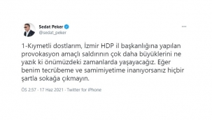 Sedat Peker'den sokağa çıkmayın uyarısı! Sedat Peker Türkiye'de bombaların patlayacağını söyledi! Sedat Peker HDP açıklaması!