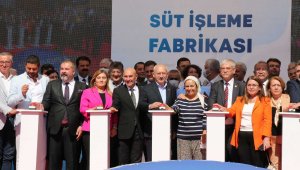 Kılıçdaroğlu süt işletme fabrikasının temel atma törenine katıldı