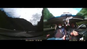 Madenciler iş çıkışı eve dönüş yolunda kazayı kıl payı atlattılar