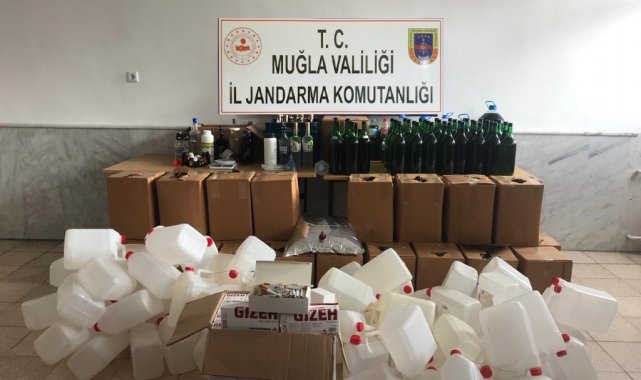 Kaçak içki operasyonunda 2 kişi yakalandı