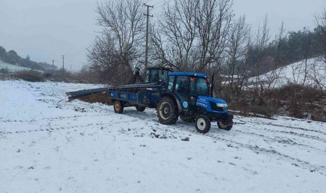 Kar yağışı MASKİ'nin çalışmalarına engel olmadı