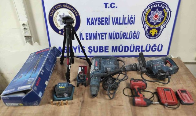Kayseri'de 80 polis ile hırsızlık operasyonu: 8 gözaltı