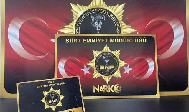 Siirt'te bir şahıs üzerinde uyuşturucu madde ele geçirildi