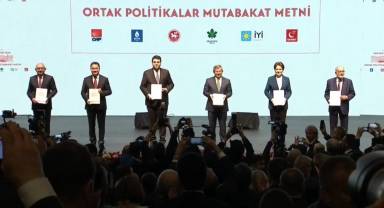 Altılı Masa Ortak Mutabakat Metni Tam Liste! Madde Madde Liste!